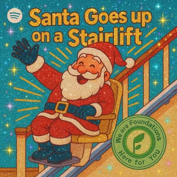 Cover art for Santa Goes up on a Stairlift